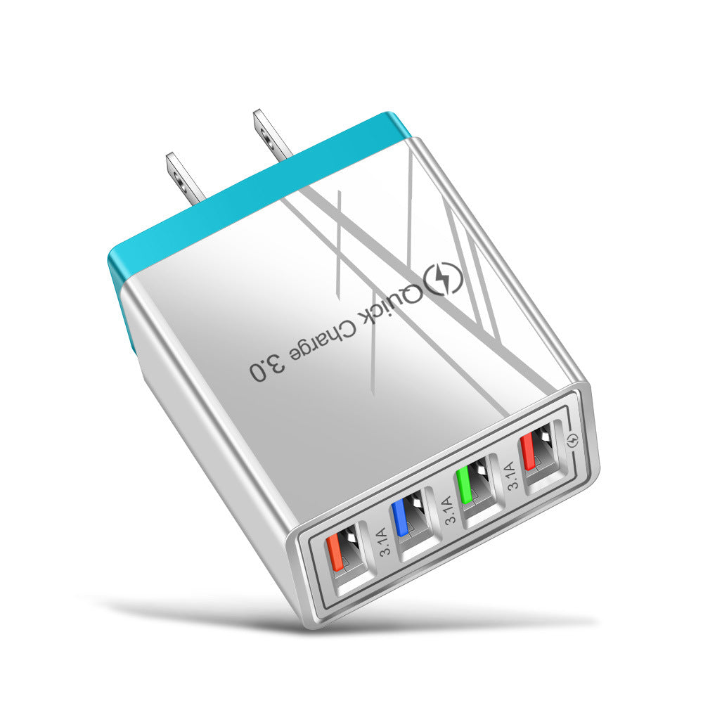 4-Port USB Wall Charger – Quick Charge 3.0