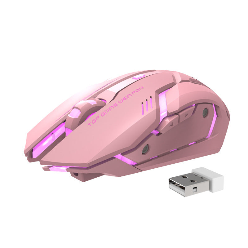 Silent Wireless Rechargeable Gaming Mouse