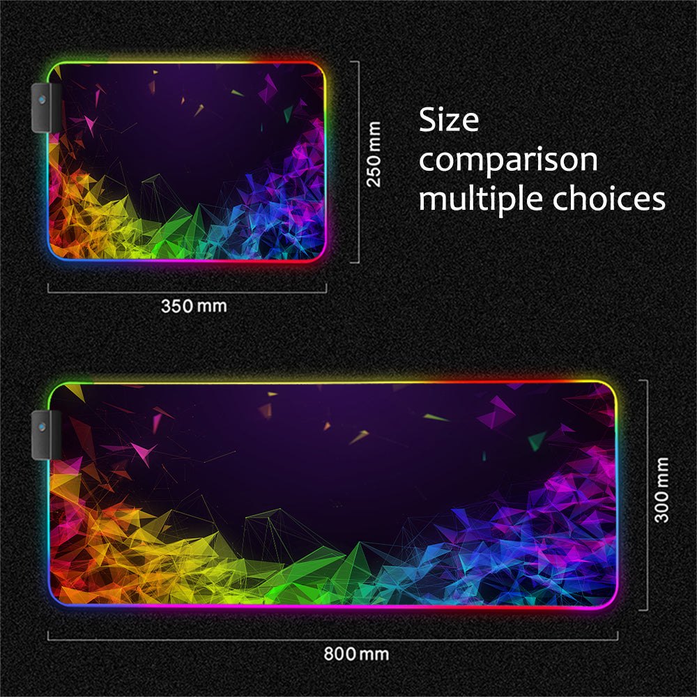 RGB Luminous Gaming Mouse Pad – Large LED Desk Mat