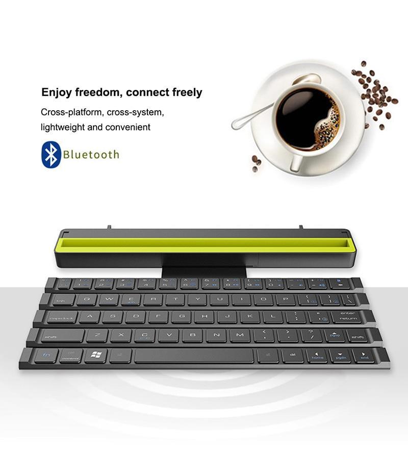 Foldable Bluetooth Wireless Keyboard – Portable Roll-Up Design