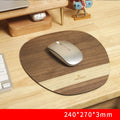 Natural Wood & Rubber Anti-Slip Mouse Pad