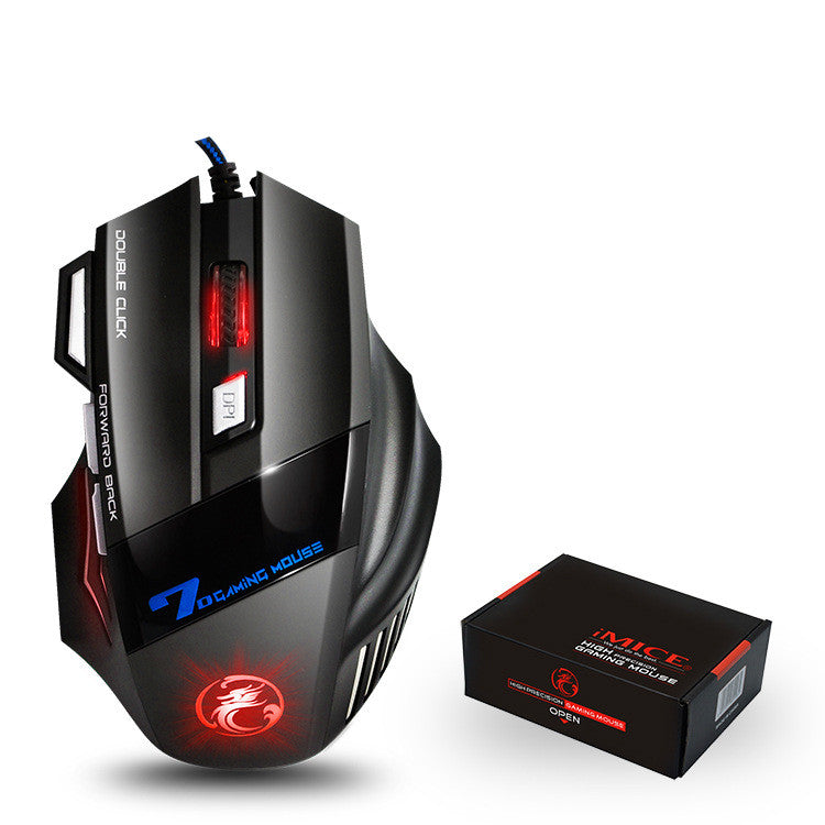 Wired Silent RGB Gaming Mouse – 1600DPI