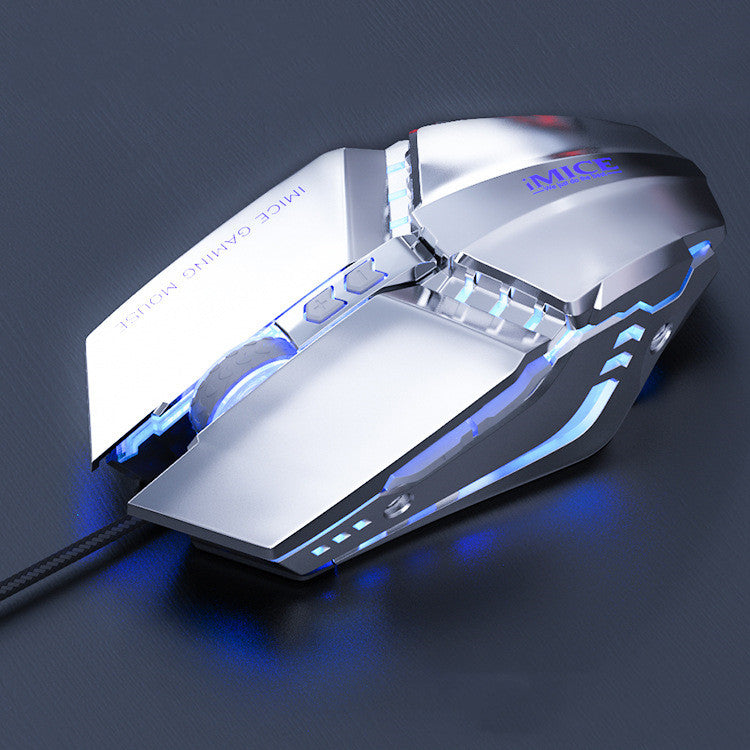 Wired Silent RGB Gaming Mouse – 1600DPI