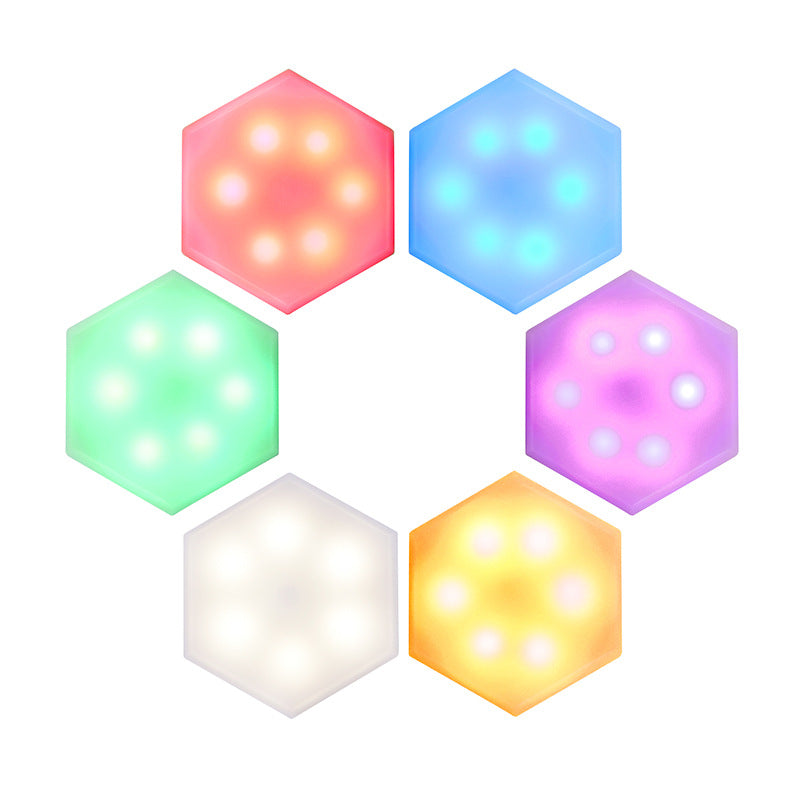 RGB DIY Battery Cabinet Wall Light Infrared Remote Control Night Light