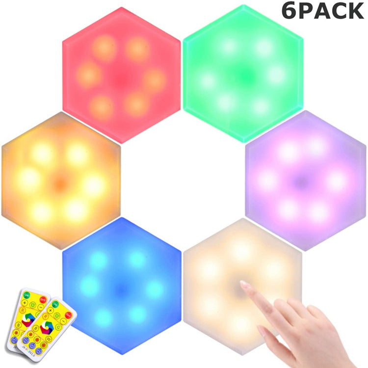 RGB DIY Battery Cabinet Wall Light Infrared Remote Control Night Light