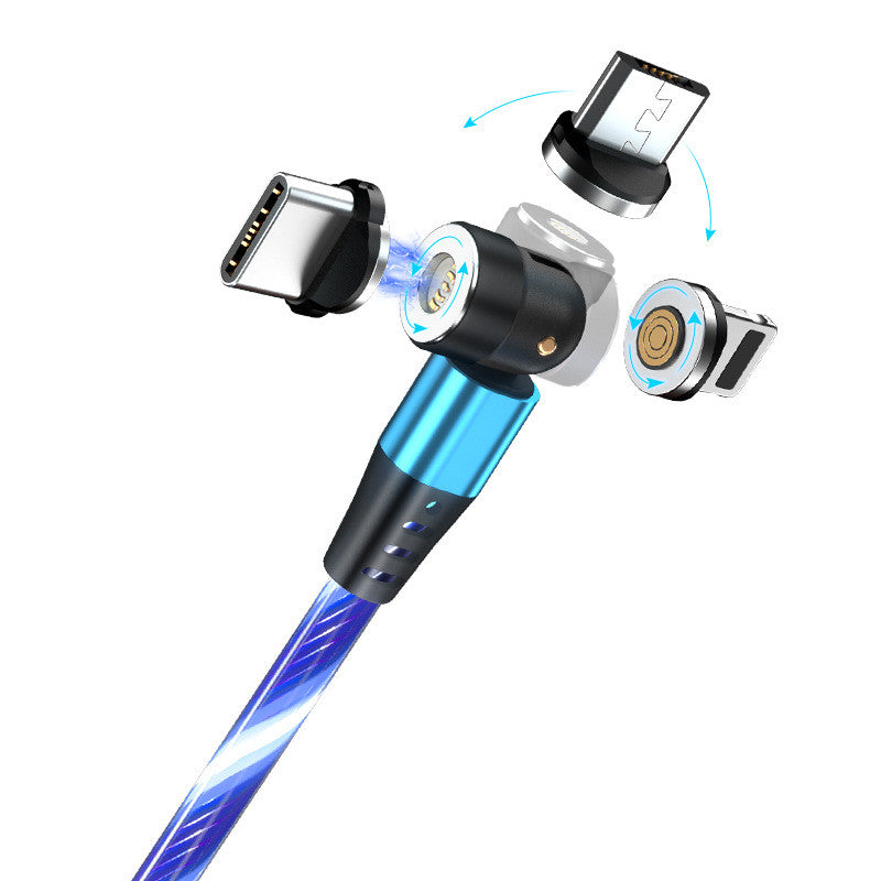 540° Rotating LED Magnetic Charging Cable – 3A Fast Charge