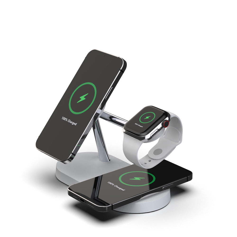 5-in-1 Magnetic Wireless Charging Station – 15W Fast Charge