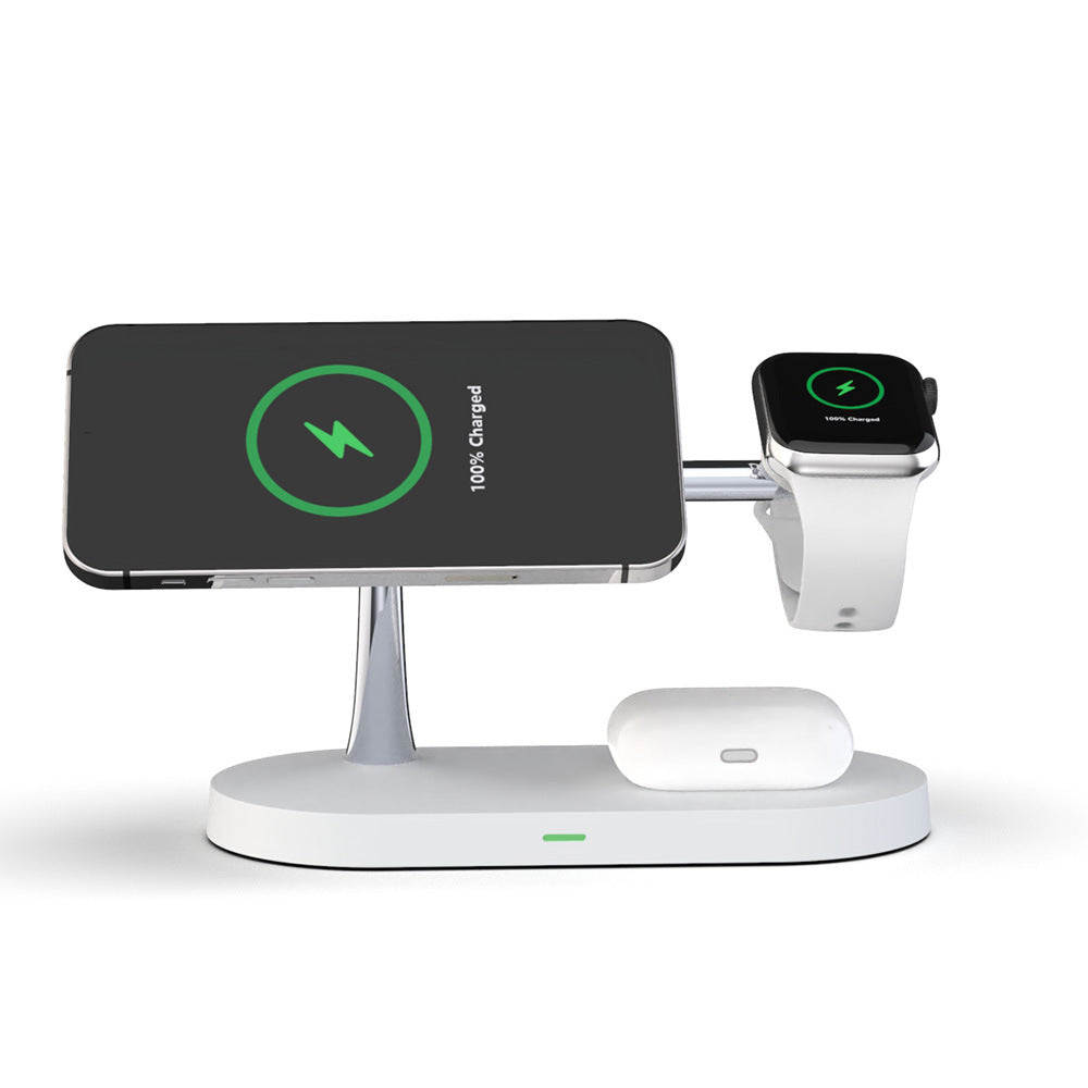 5-in-1 Magnetic Wireless Charging Station – 15W Fast Charge