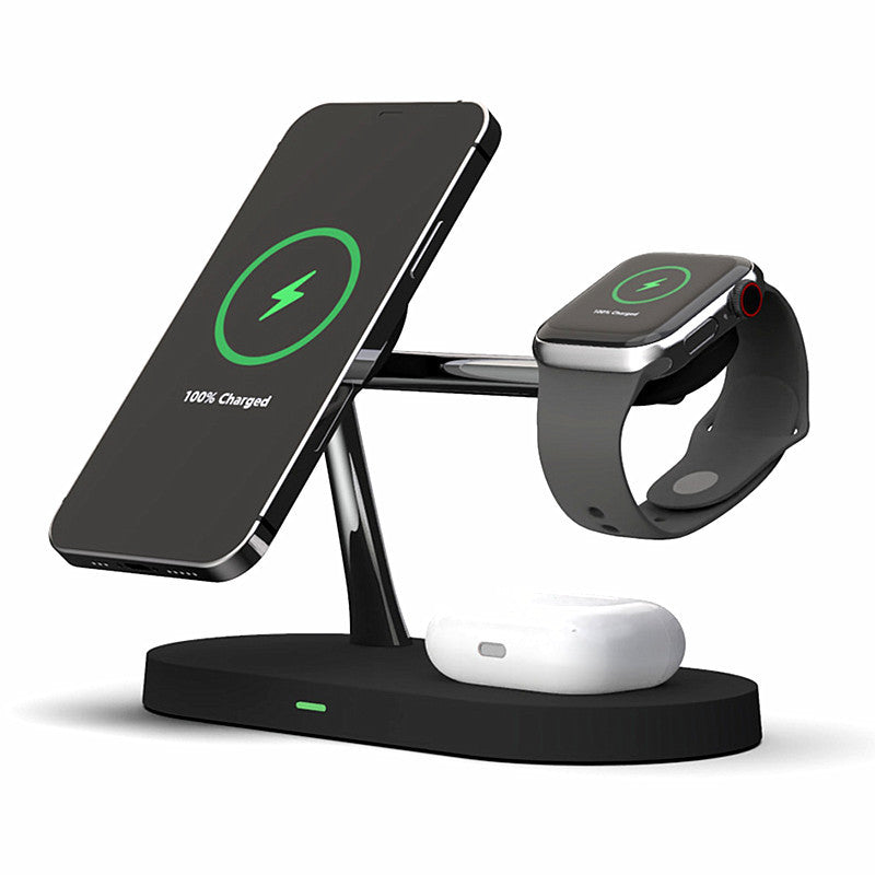 5-in-1 Magnetic Wireless Charging Station – 15W Fast Charge