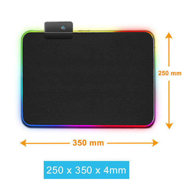 Luminous RGB LED Gaming Mouse Pad – Large Desk Mat