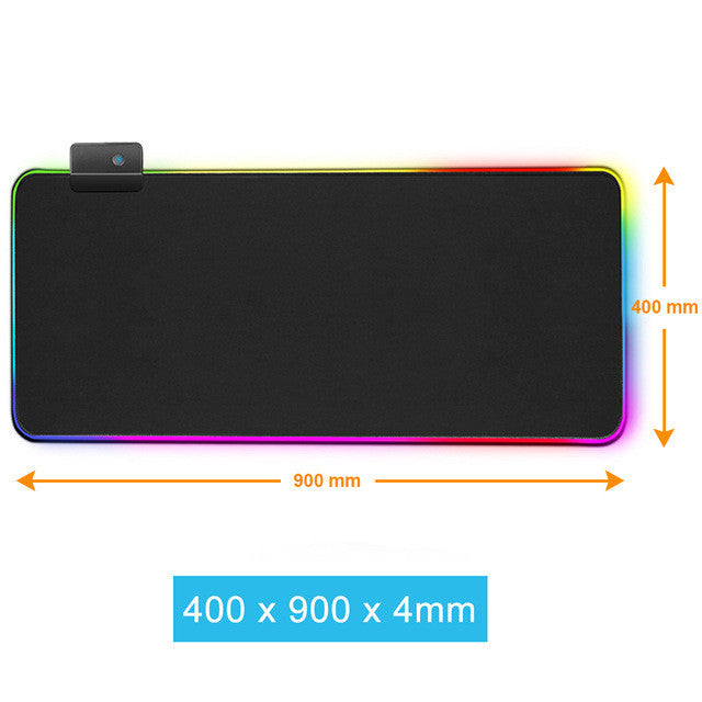 Luminous RGB LED Gaming Mouse Pad – Large Desk Mat