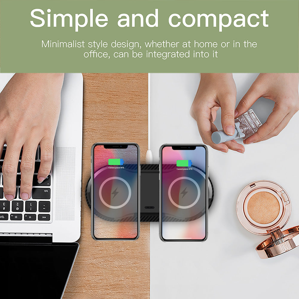 Dual Wireless Phone Charger Pad – 5W / 10W