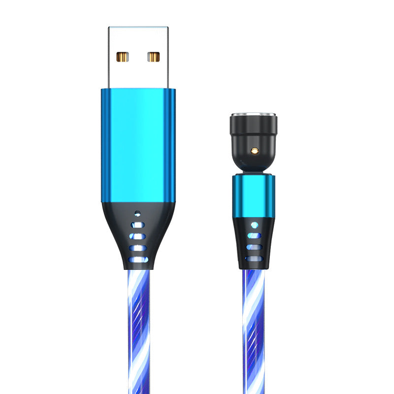 540° Rotating LED Magnetic Charging Cable – 3A Fast Charge
