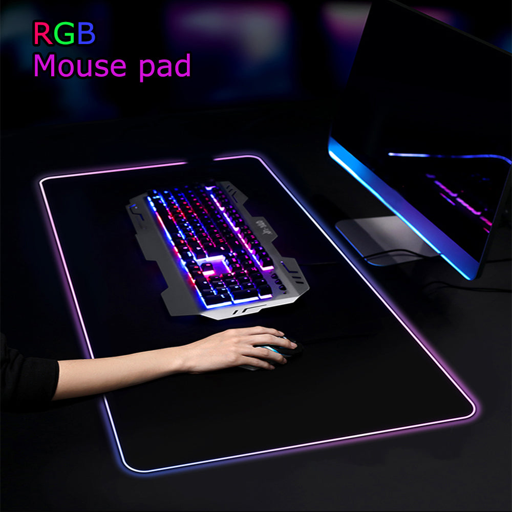 RGB Luminous Gaming Mouse Pad – Large LED Desk Mat