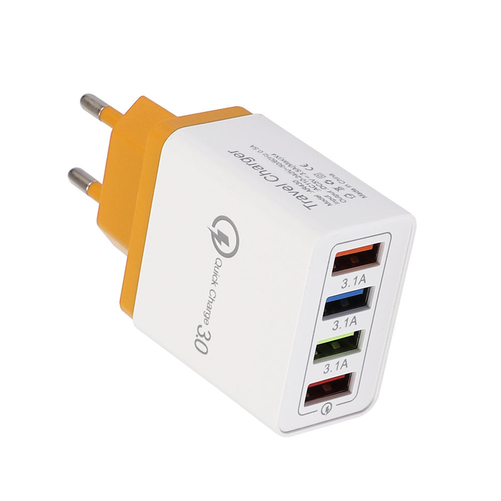 4-Port USB Wall Charger – Quick Charge 3.0