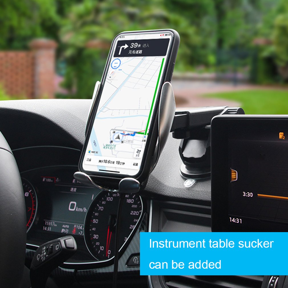 10W Wireless Car Charger with Phone Mount
