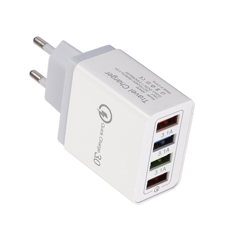 4-Port USB Wall Charger – Quick Charge 3.0