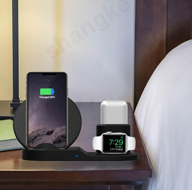 3-in-1 Wireless Charging Station – Compatible with Apple Devices