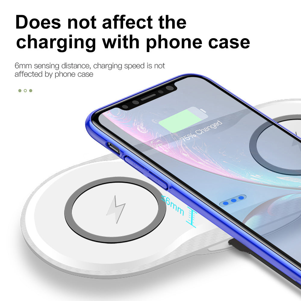 Dual Wireless Phone Charger Pad – 5W / 10W