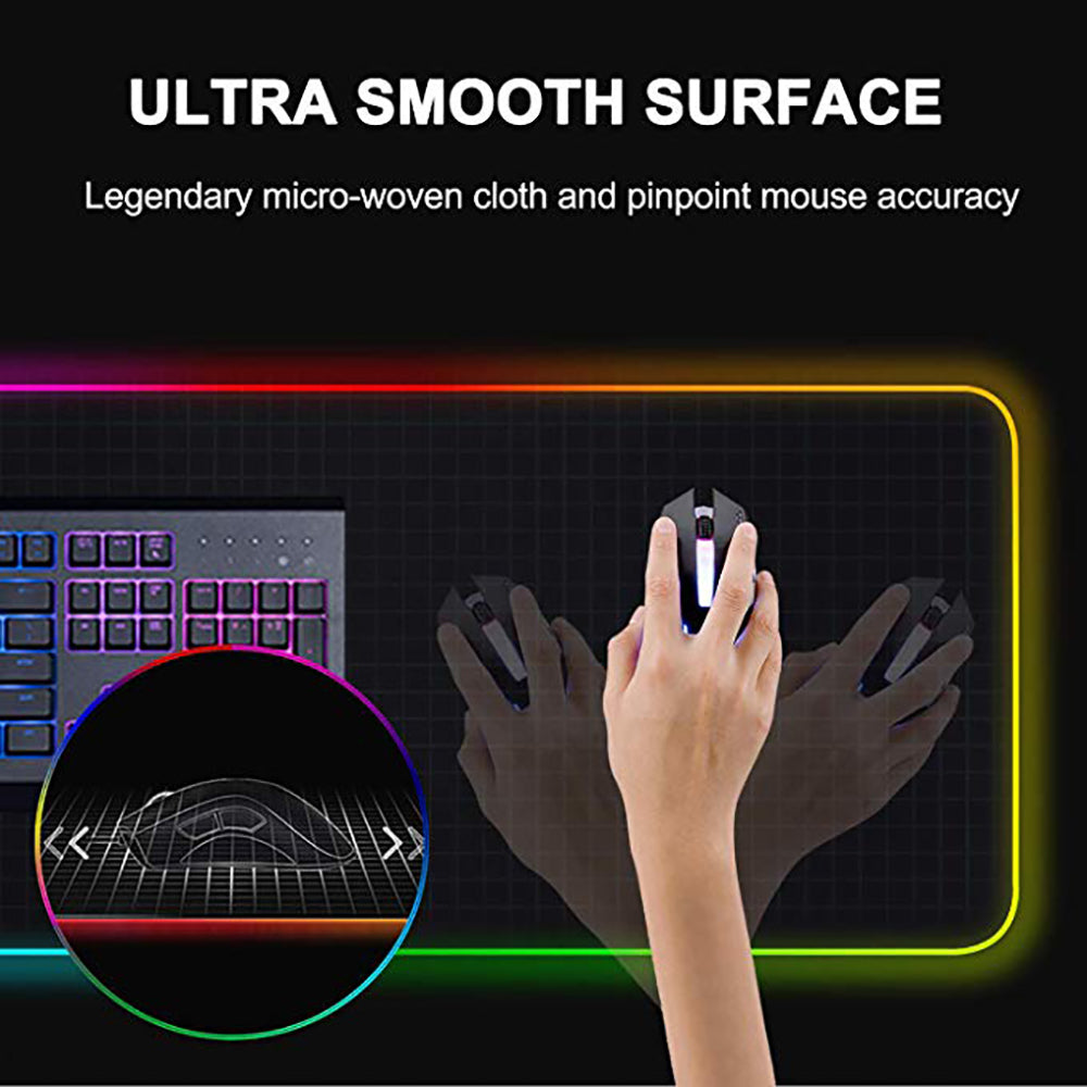 LED Illuminated Large Gaming Mouse Pad