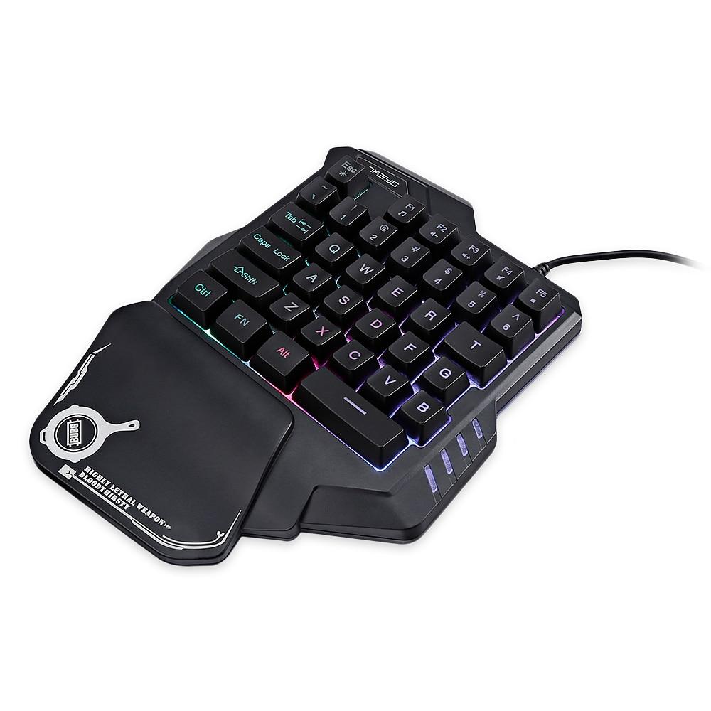 One-Handed RGB Mechanical Gaming Keypad