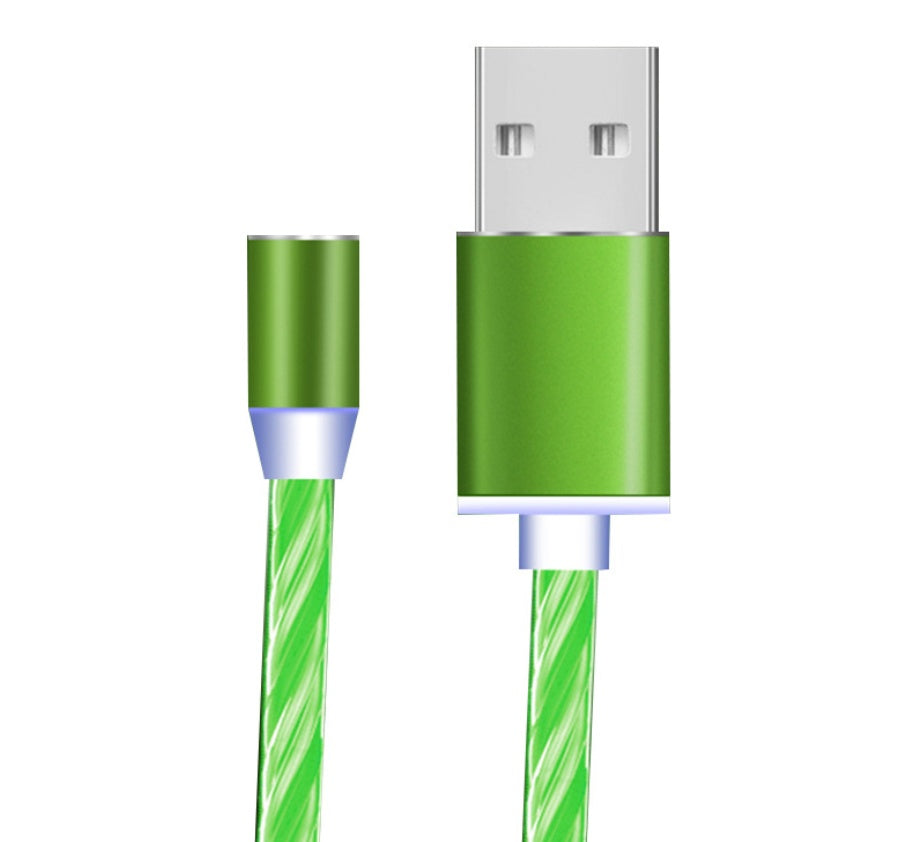 LED Flowing Light Magnetic Charging Cable – iPhone, Android & USB-C