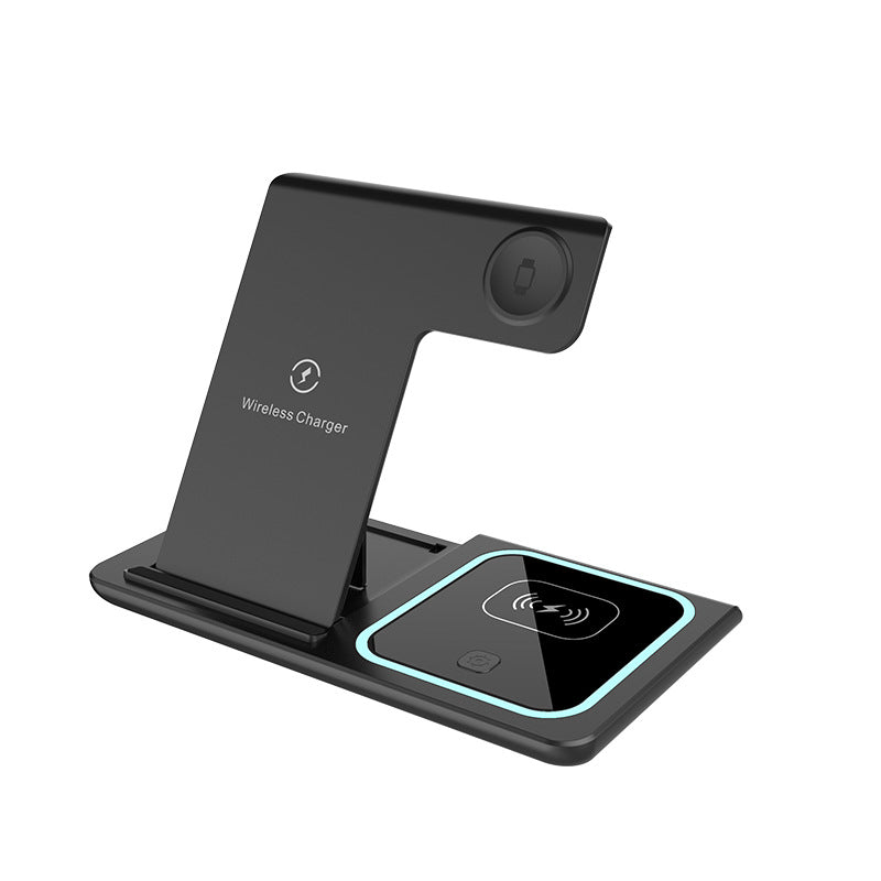 3-in-1 Folding Wireless Charging Stand – Phone, Watch & Headset