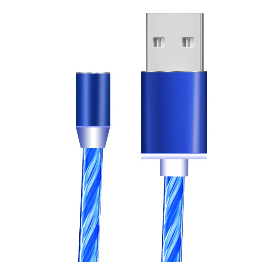 LED Flowing Light Magnetic Charging Cable – iPhone, Android & USB-C