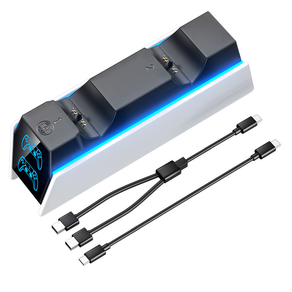 RGB LED PS5 Controller Charging Dock