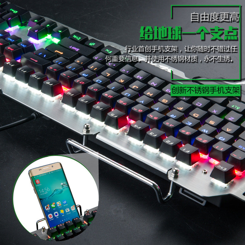 Metal RGB Wired Mechanical Gaming Keyboard