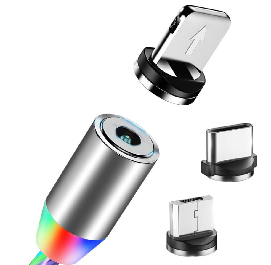 LED Flowing Light Magnetic Charging Cable – iPhone, Android & USB-C
