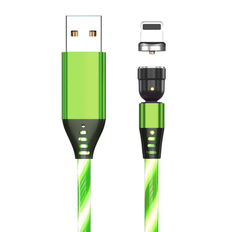 540° Rotating LED Magnetic Charging Cable – 3A Fast Charge