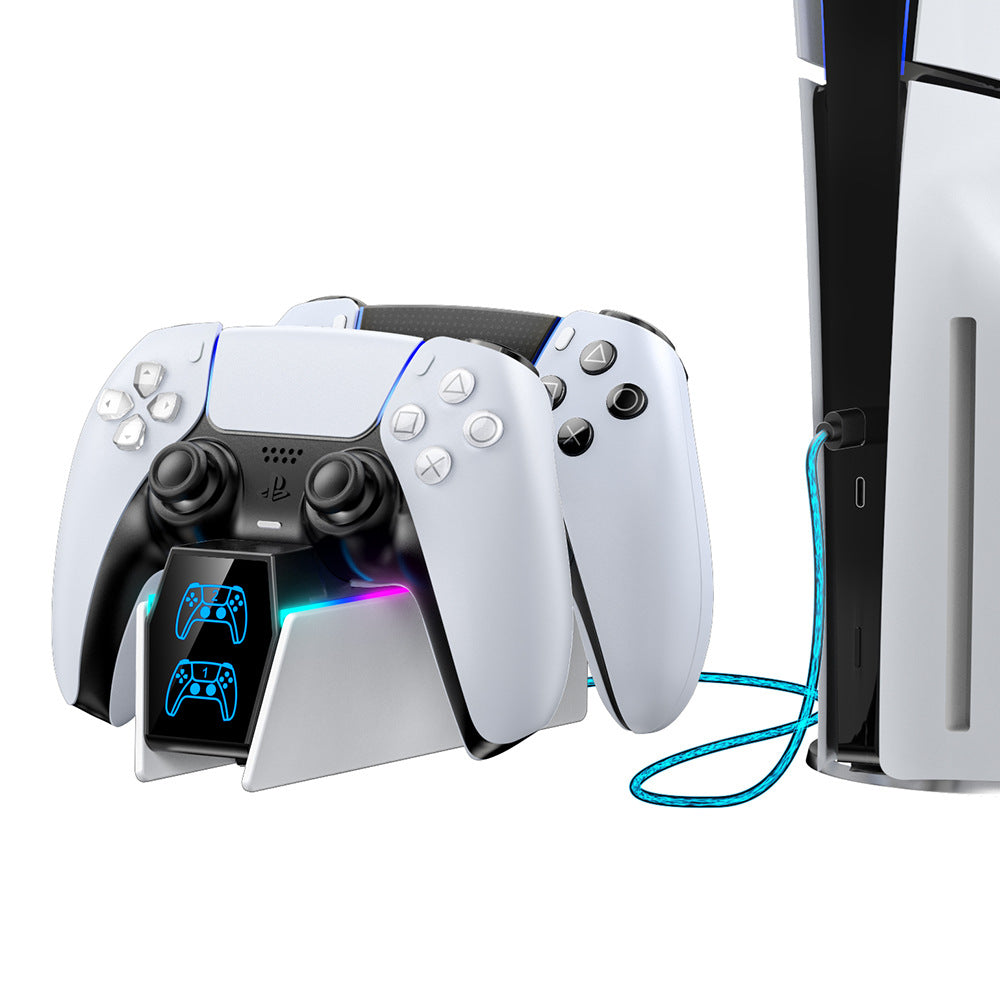 RGB LED PS5 Controller Charging Dock
