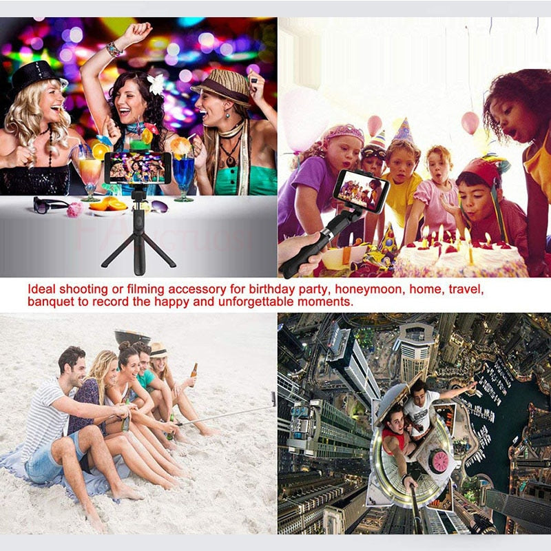 Bluetooth Selfie Stick Tripod – Foldable & Extendable