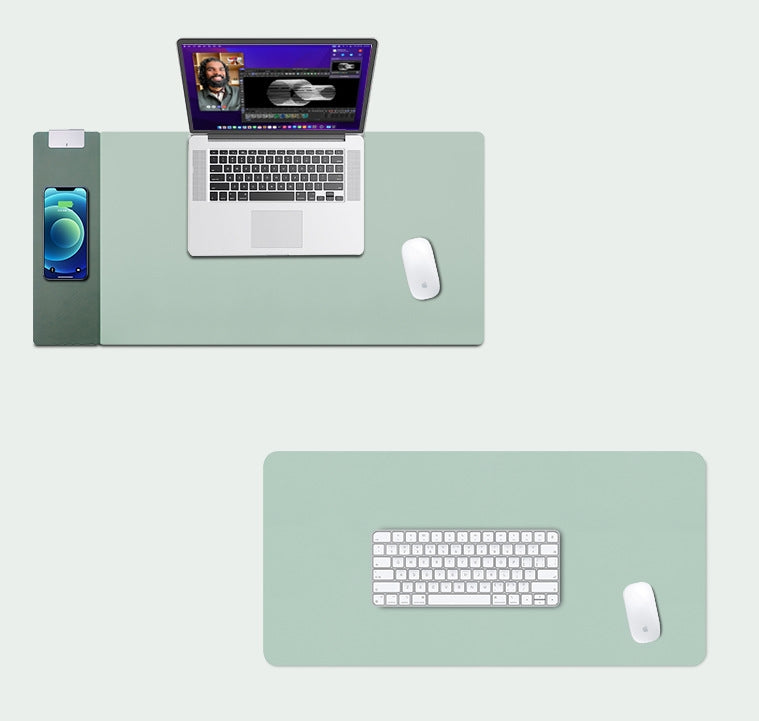 15W Wireless Charging Desk Mat – Mouse Pad & Charger