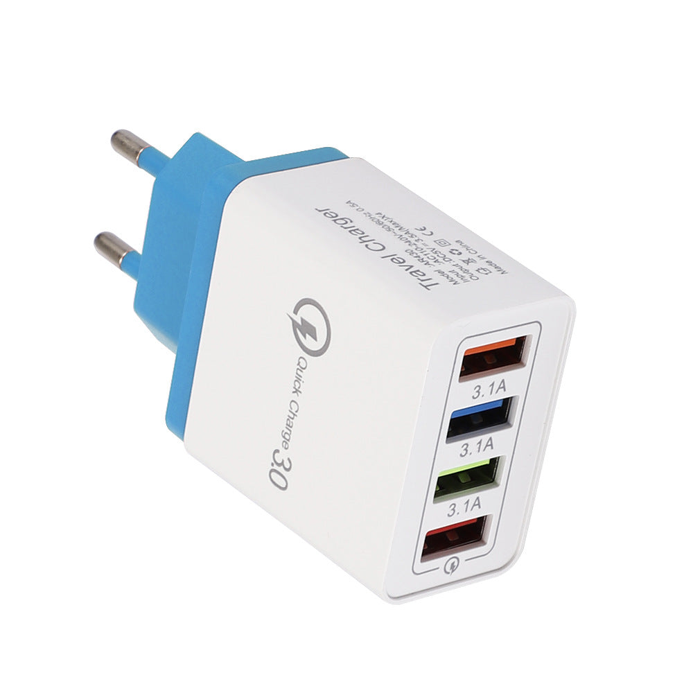 4-Port USB Wall Charger – Quick Charge 3.0