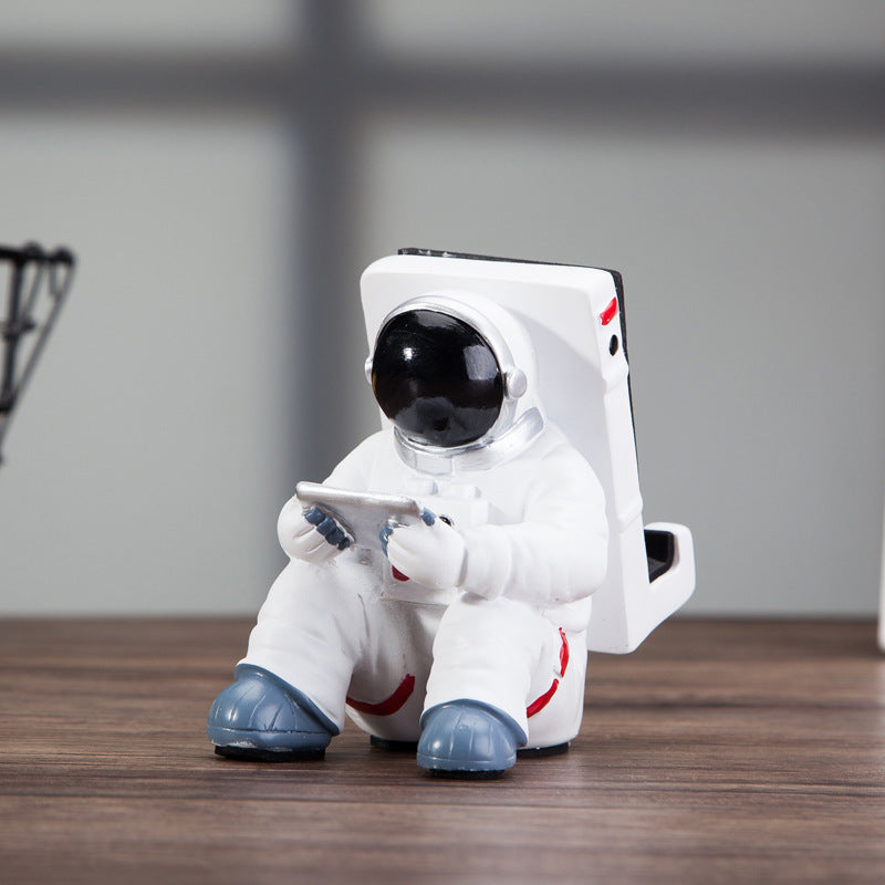 Astronaut Phone Stand – Resin Desk Decoration