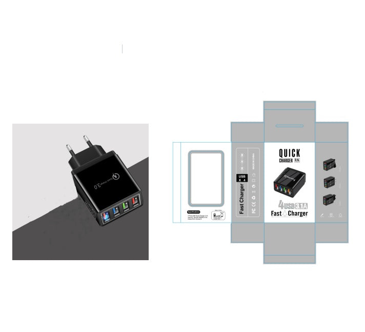 4-Port USB Wall Charger – Quick Charge 3.0