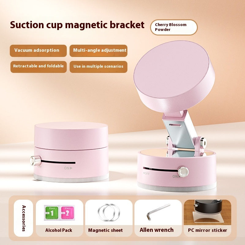 Foldable Magnetic Car Phone Holder – Vacuum Suction Mount