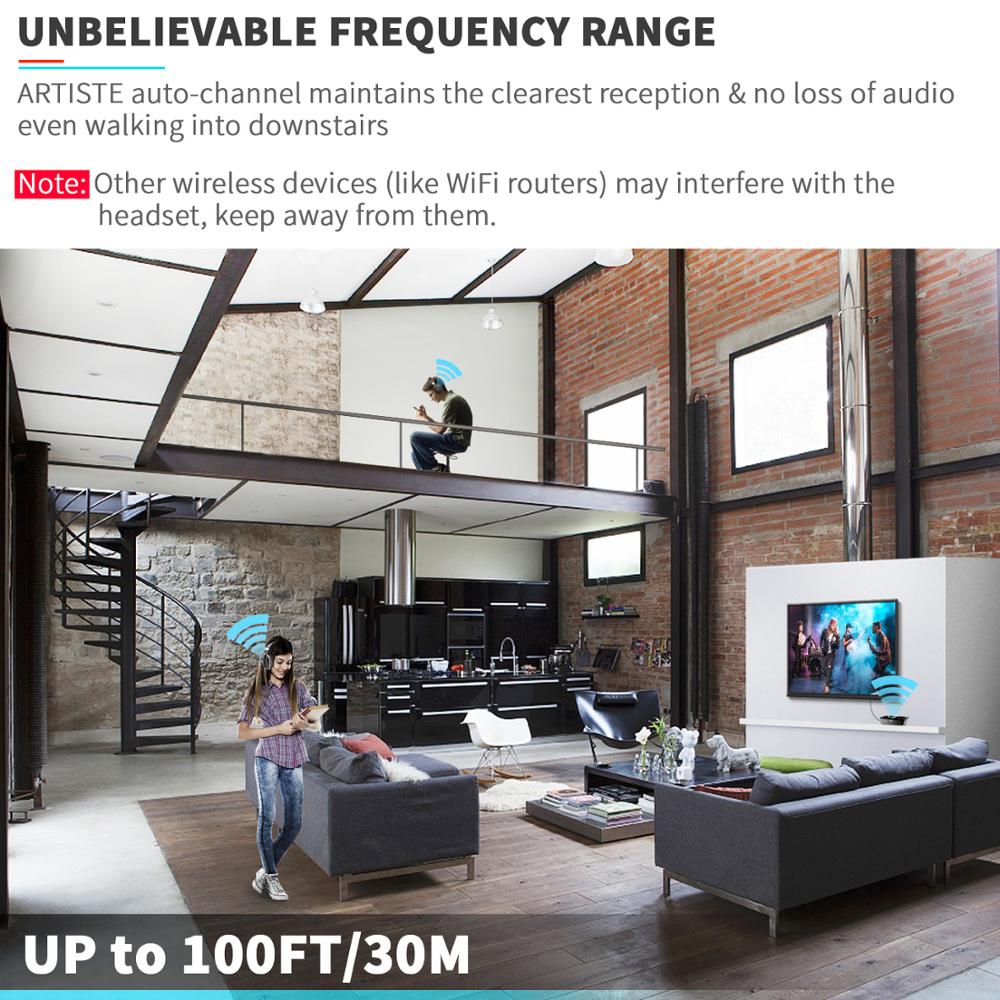 TV Wireless Over-Ear Headphones – Deep Bass
