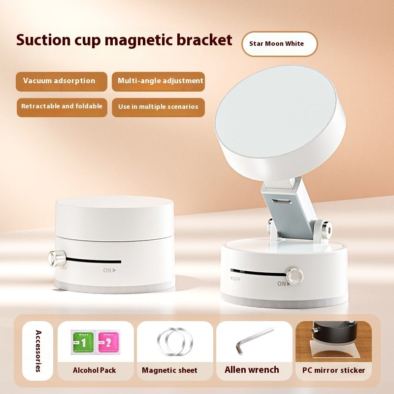 Foldable Magnetic Car Phone Holder – Vacuum Suction Mount