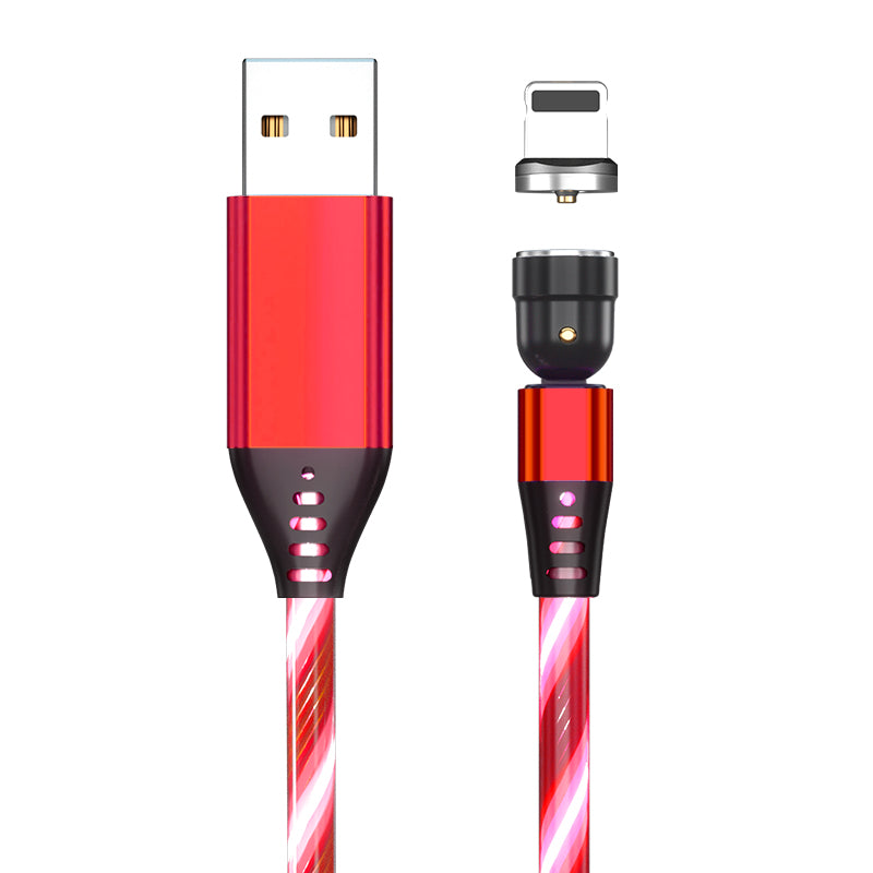 540° Rotating LED Magnetic Charging Cable – 3A Fast Charge