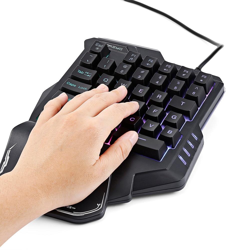 One-Handed RGB Mechanical Gaming Keypad