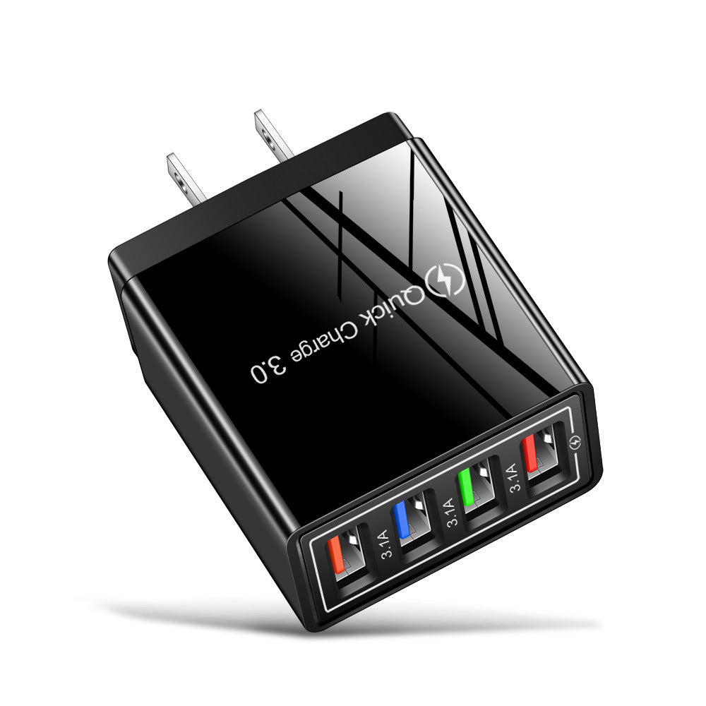 4-Port USB Wall Charger – Quick Charge 3.0