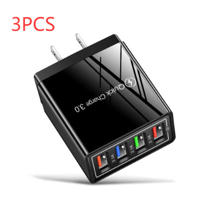 4-Port USB Wall Charger – Quick Charge 3.0