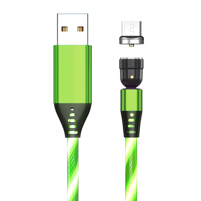 540° Rotating LED Magnetic Charging Cable – 3A Fast Charge