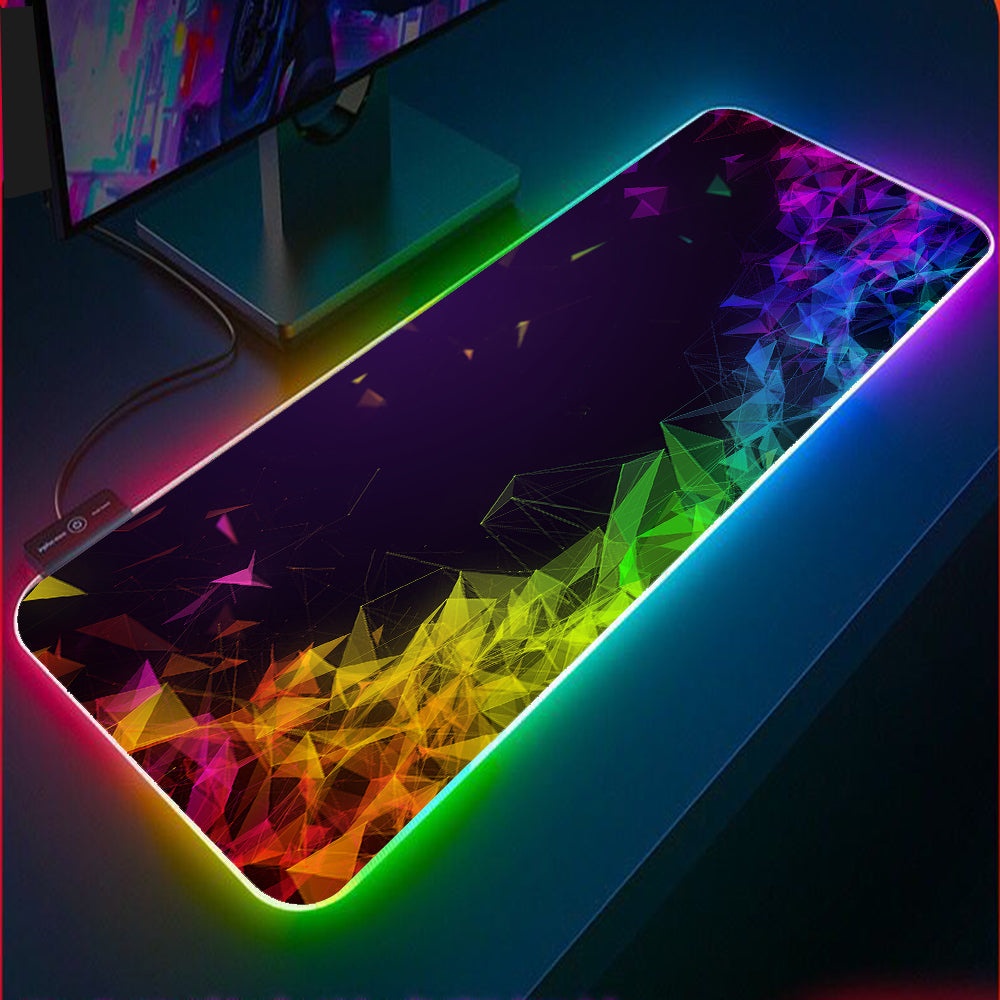 RGB Luminous Gaming Mouse Pad – Large LED Desk Mat