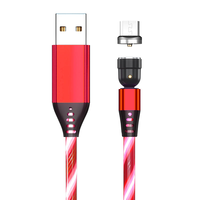 540° Rotating LED Magnetic Charging Cable – 3A Fast Charge