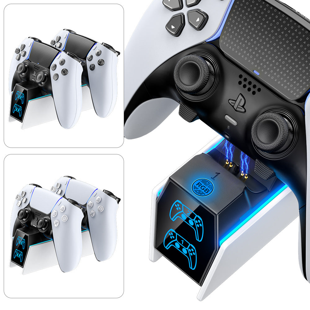 RGB LED PS5 Controller Charging Dock