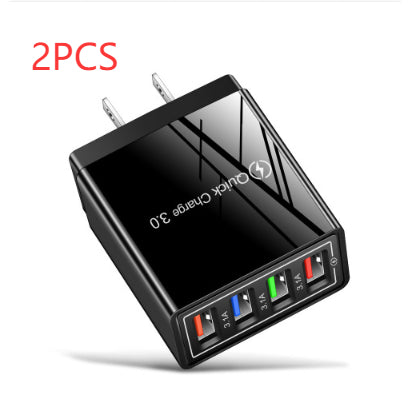 4-Port USB Wall Charger – Quick Charge 3.0